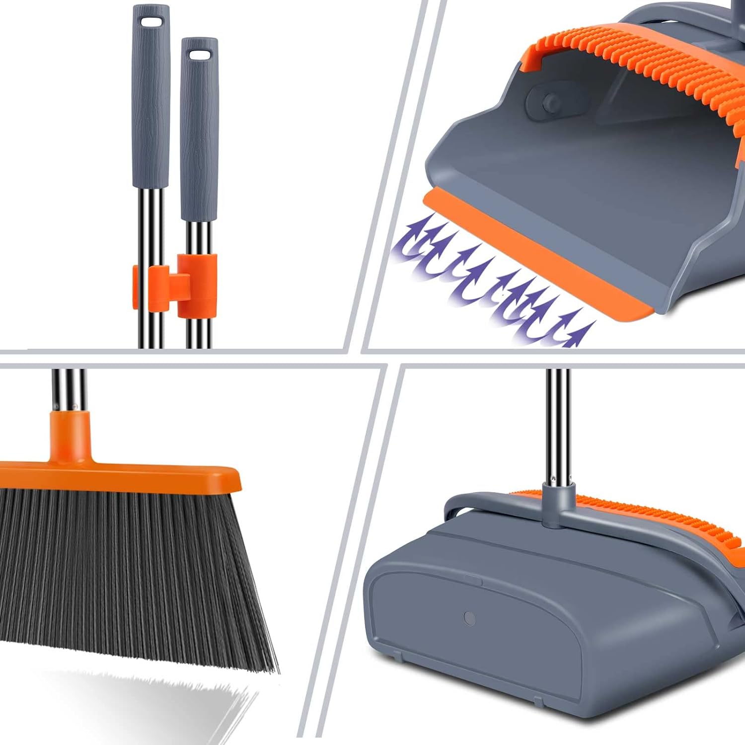 SWEEPORA™ Broom &amp; Dustpan Set