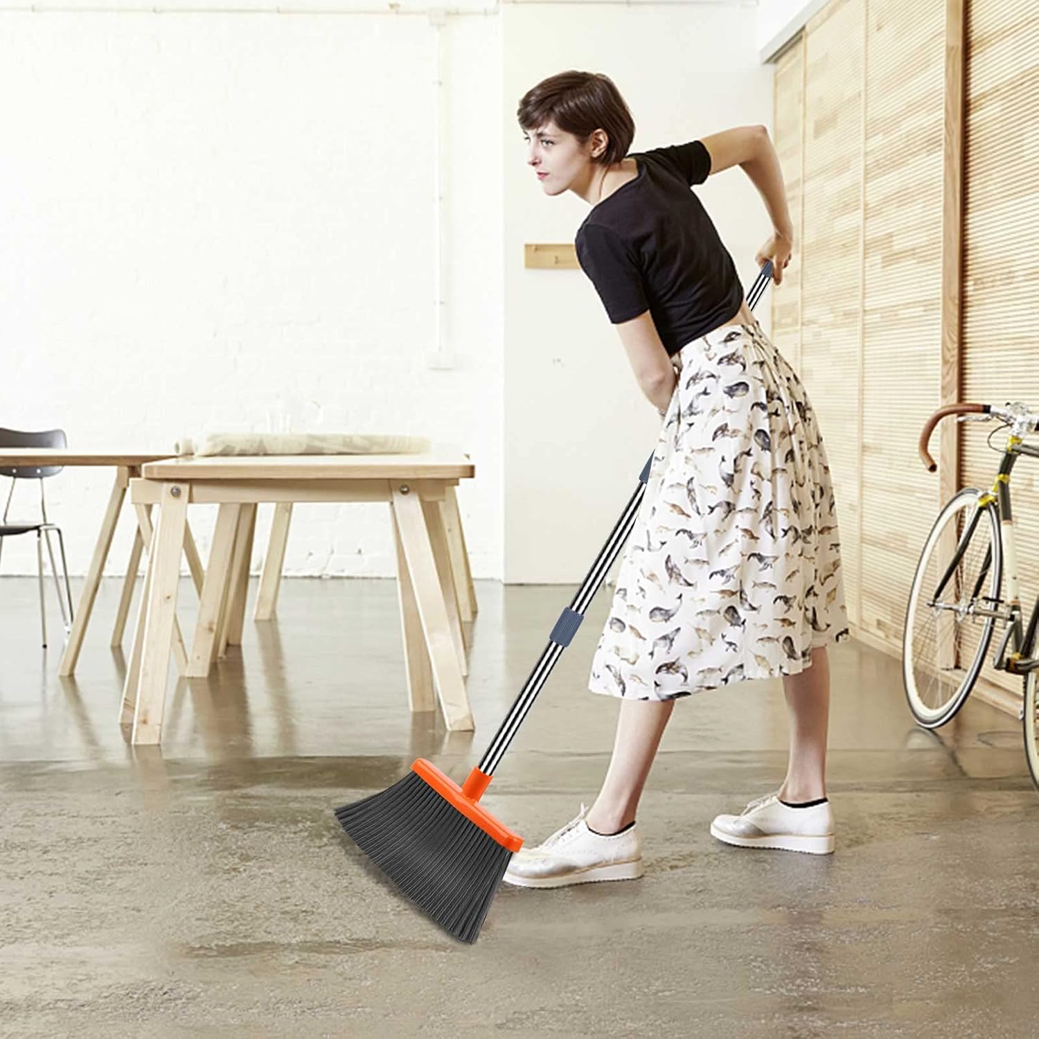 SWEEPORA™ Broom &amp; Dustpan Set