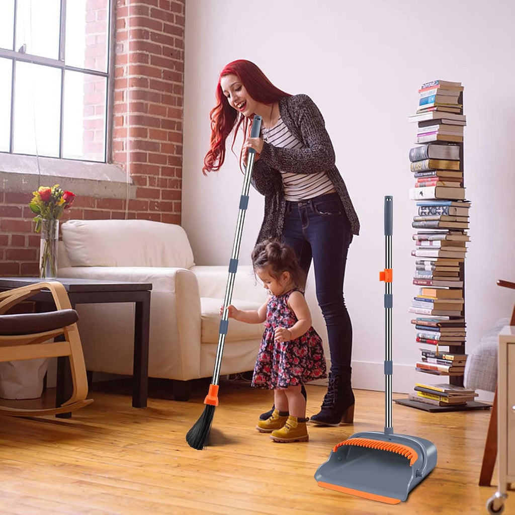 SWEEPORA™ Broom &amp; Dustpan Set